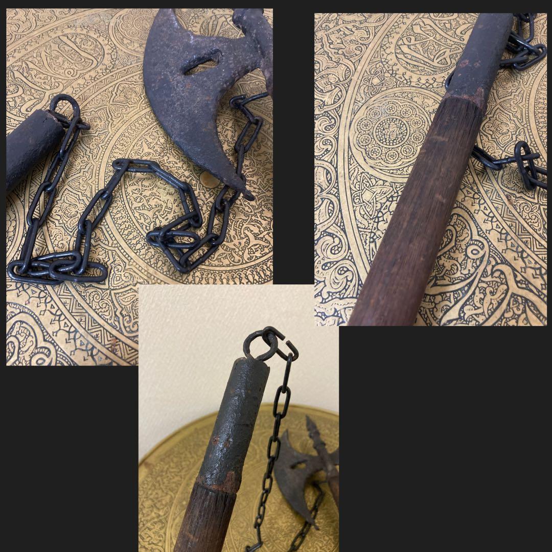 古斧　珍品　古武器　アンティーク　西洋式　ヴァイキング　オールドアックス