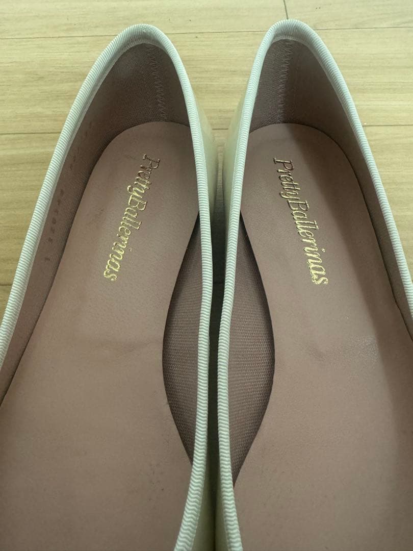 【価格交渉可能】Pretty ballerina 37 ホワイトバレエシューズ