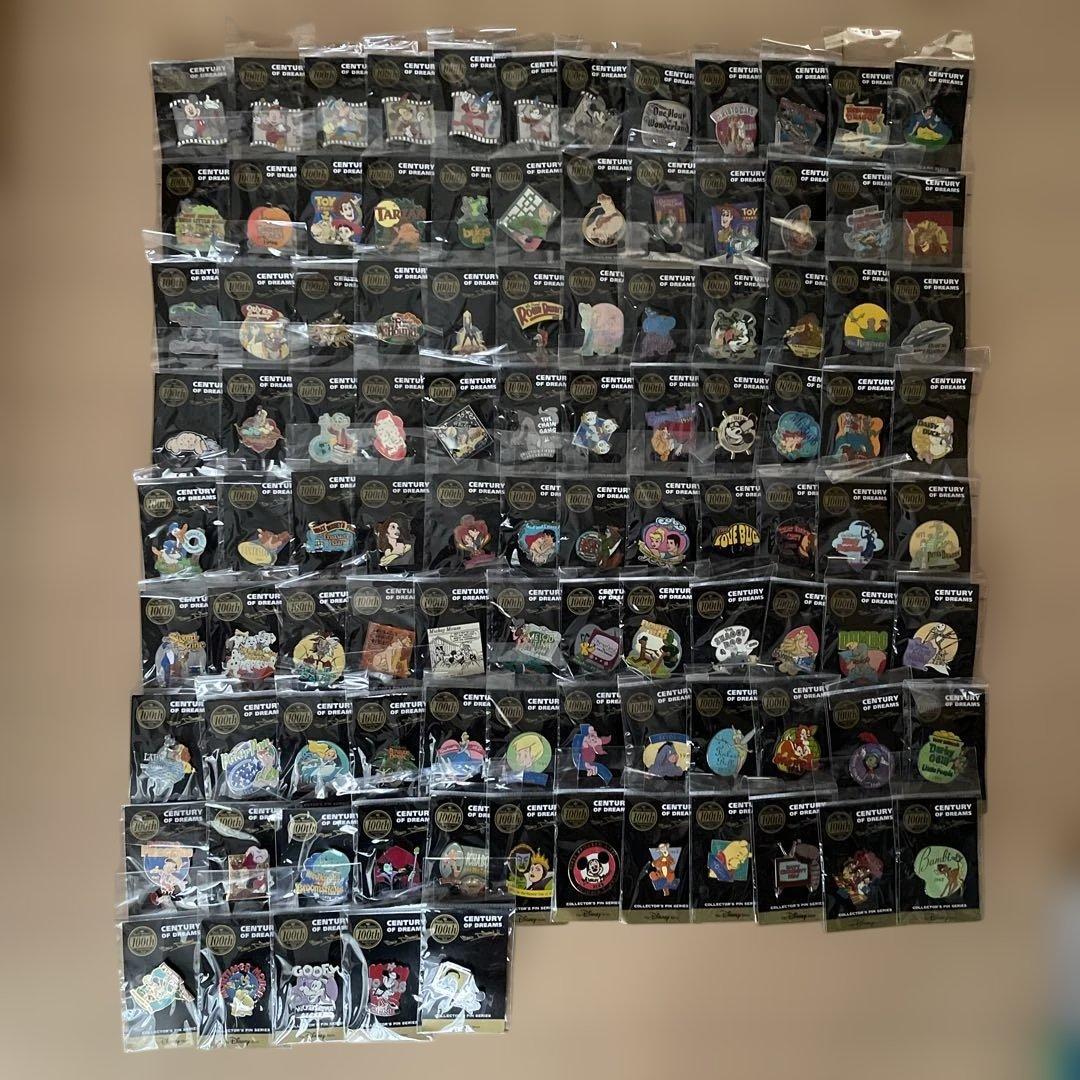 ディズニーストア　ウォルト生誕100周年　ピンバッジ　セット