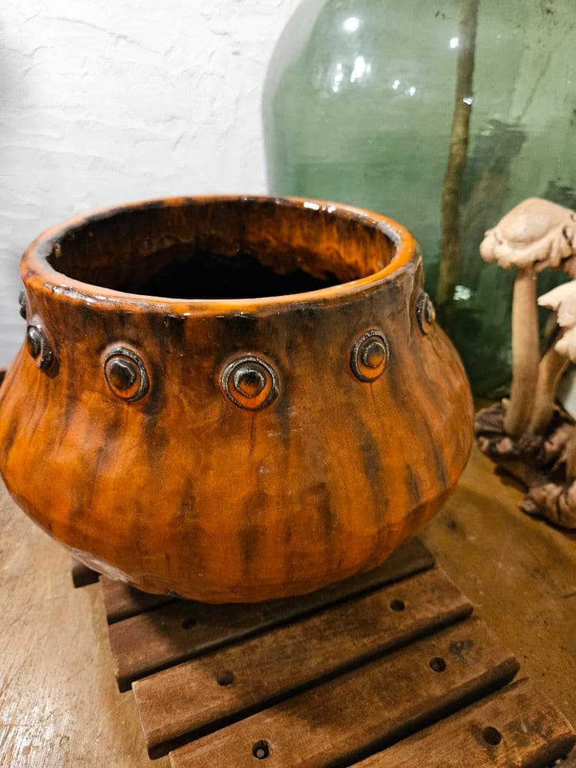 花瓶　花器　フラワーベース　ファットラバ　陶器　西ドイツ　ヴィンテージ