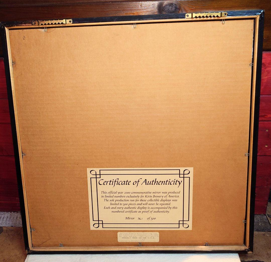 パブミラー★シリアルナンバー付★KIRIN ICHIBAN★稀少★レア物★BAR