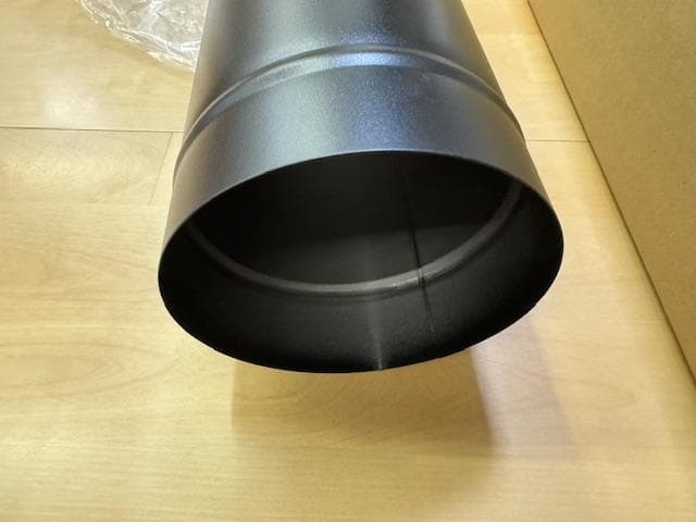 薪ストーブ用 一重煙突 直管 150㎜ 1m 耐熱600℃ 黒 山の煙突屋さん