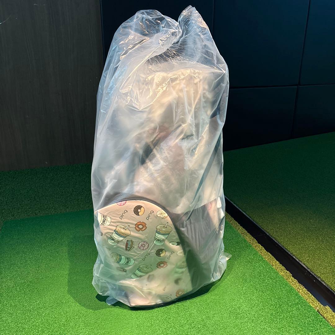 【新品未使用】PINGキャディバッグ トラベルカバーポーチネームプレート4セット