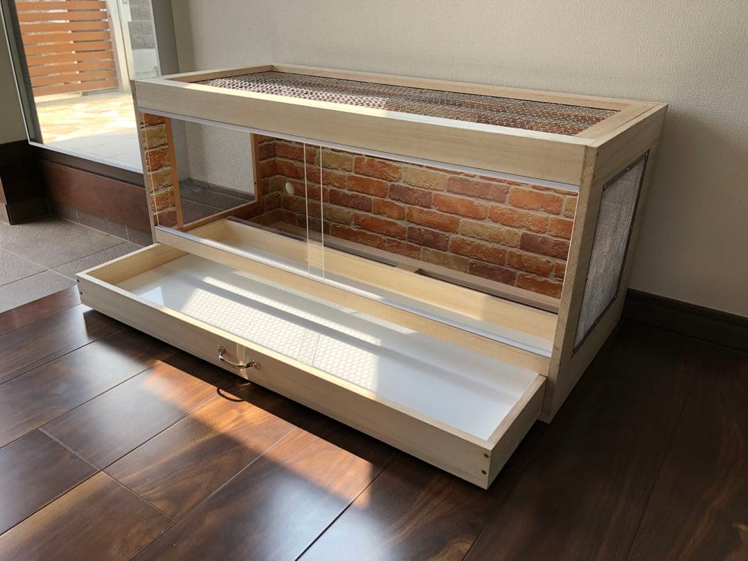 新品未使用　木製ケージ　ハリネズミ　ハムスター　小動物　爬虫類　両生類