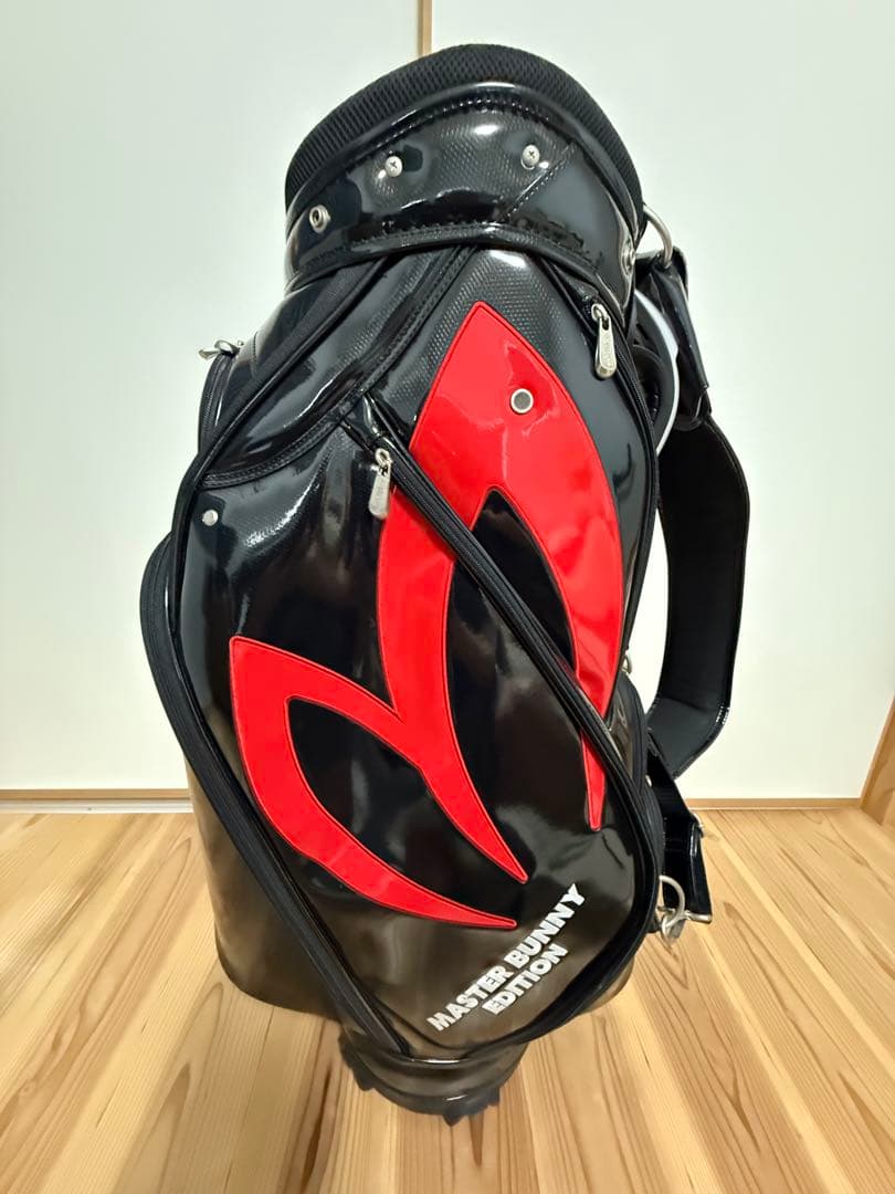 美品★MASTER BUNNY EDITION ゴルフバッグ エナメルブラック