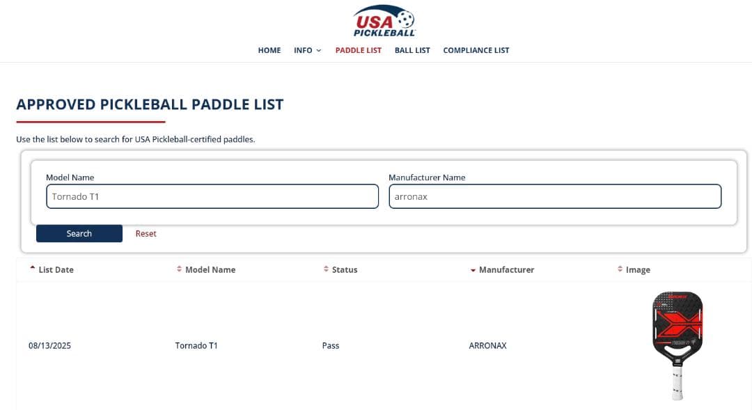 USAP承認 ARRONAX ピックルボールパドル 3Kカーボン T1 赤