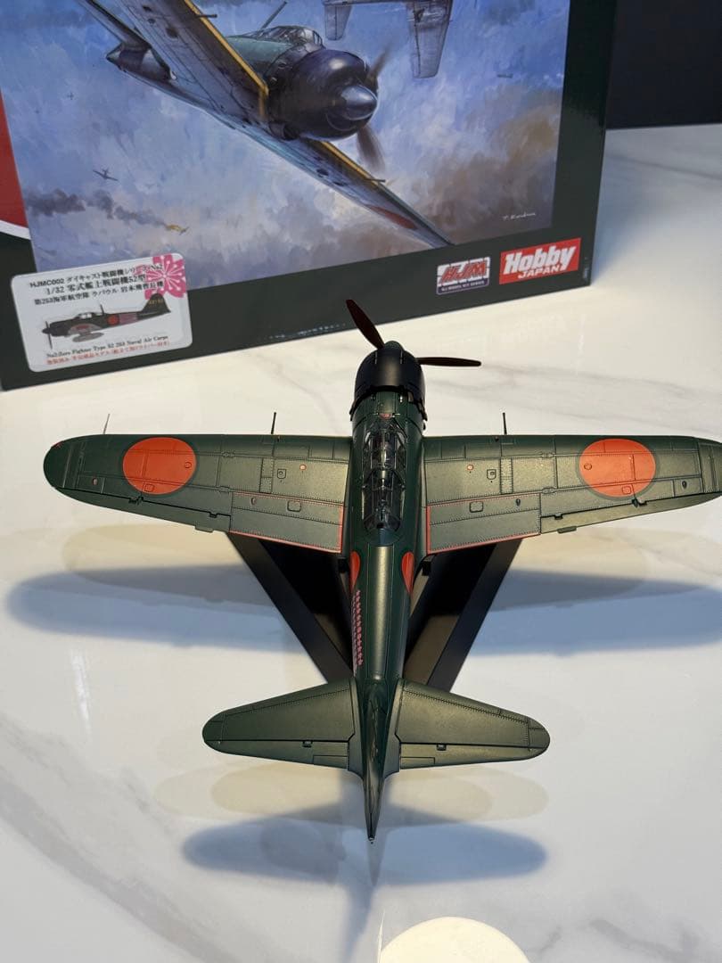 1/32 零式艦上戦闘機52型 ダイキャスト 岩本機 零戦 半完成モデル