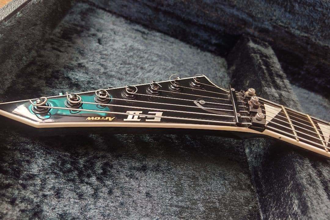 ESP EⅡ E-II ARROW 7 FLOYD ROSE ブラックJAPAN