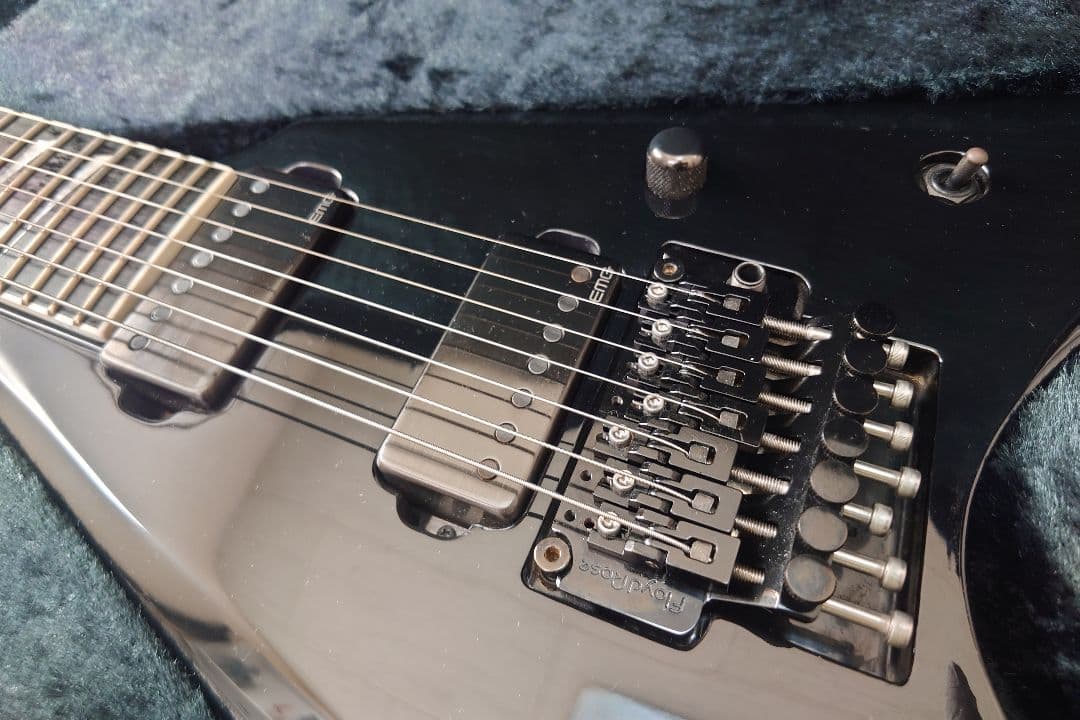 ESP EⅡ E-II ARROW 7 FLOYD ROSE ブラックJAPAN