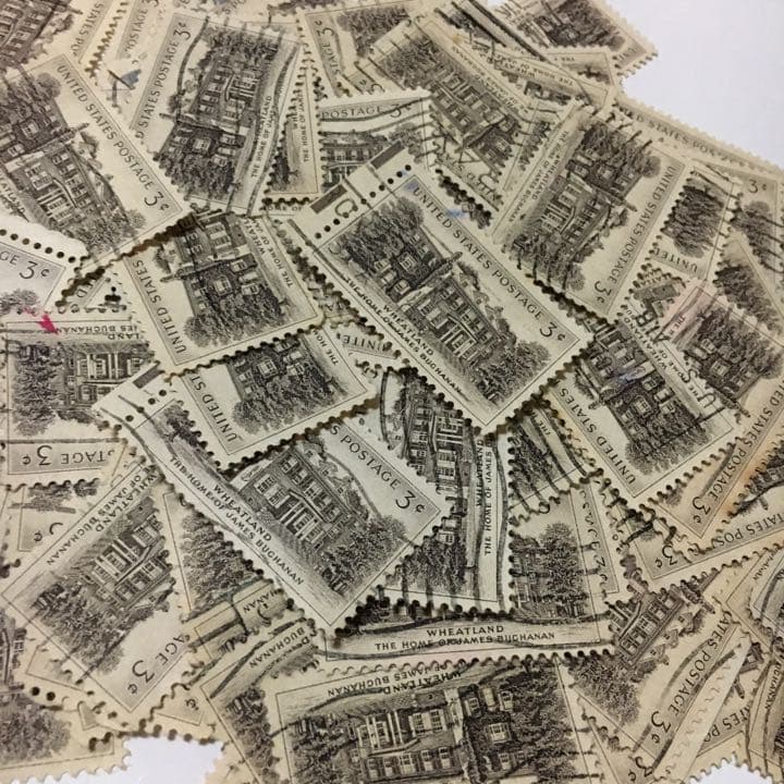 海外切手 建物100枚 同梱300円