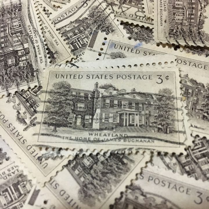 海外切手 建物100枚 同梱300円