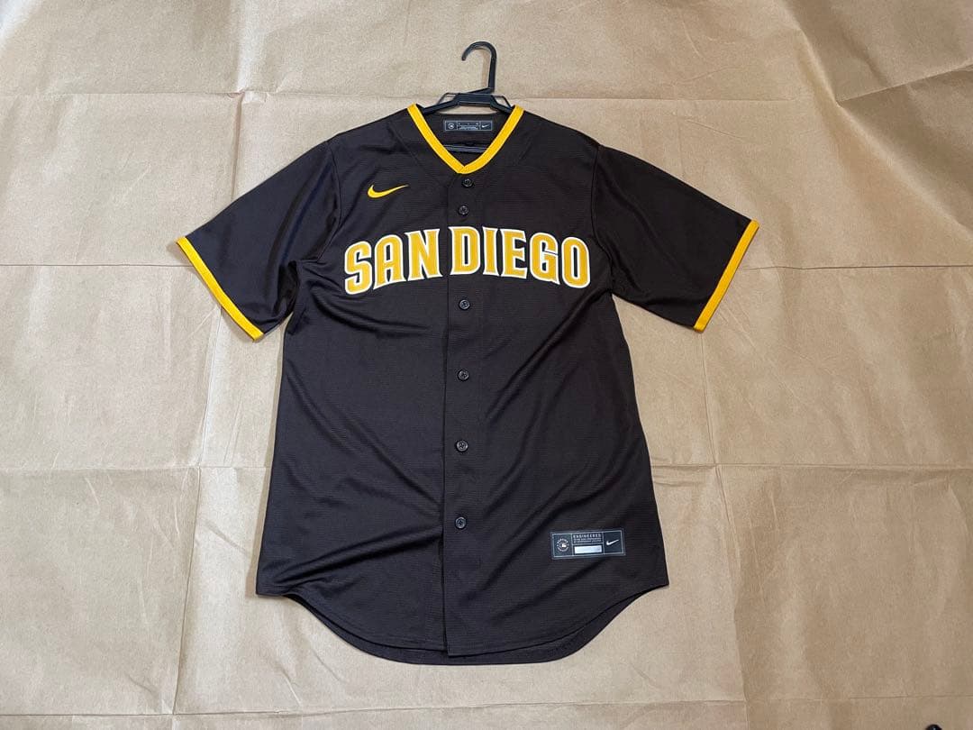 サンディエゴ・パドレス ユニフォーム レプリカジャージ NIKE S 茶 MLB