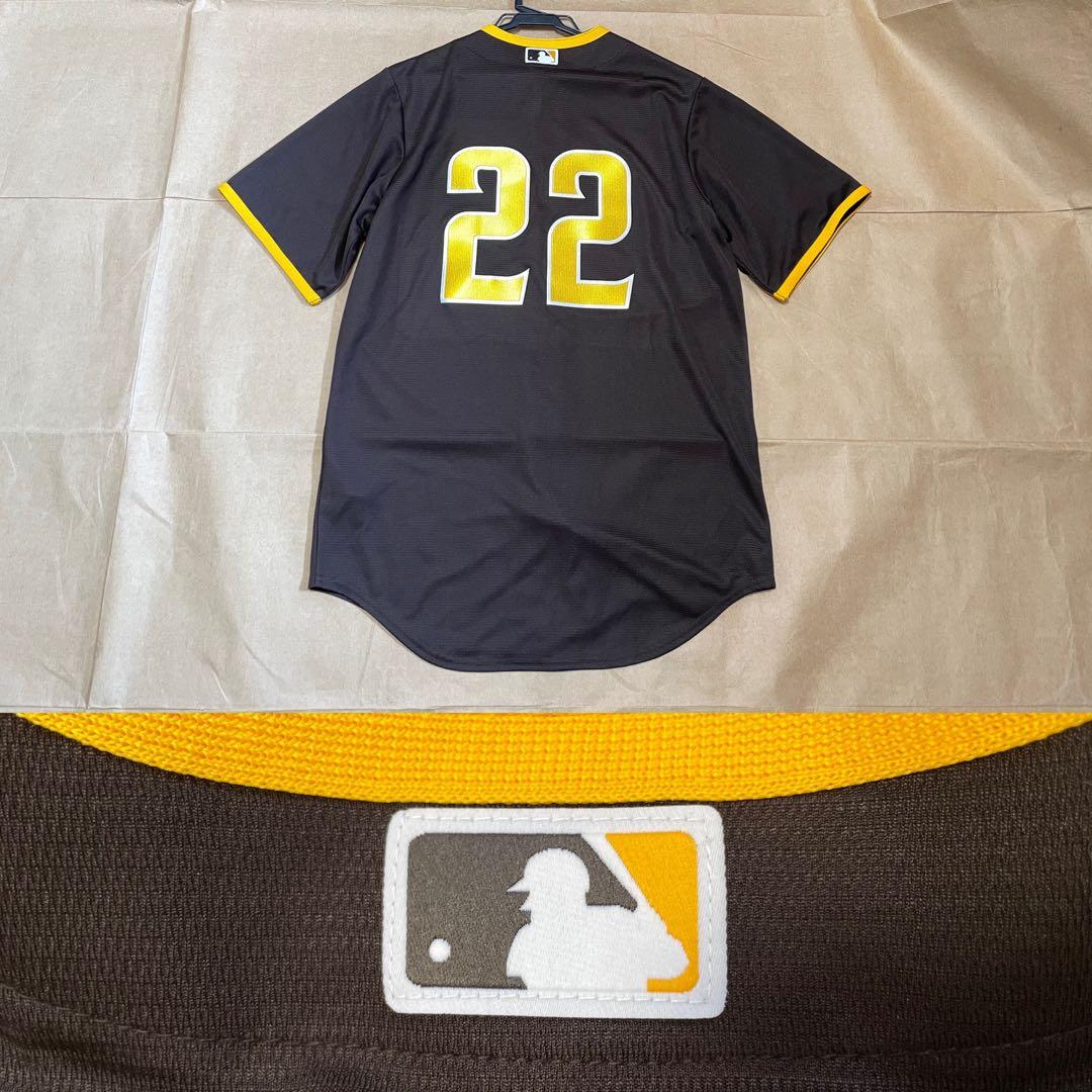 サンディエゴ・パドレス ユニフォーム レプリカジャージ NIKE S 茶 MLB
