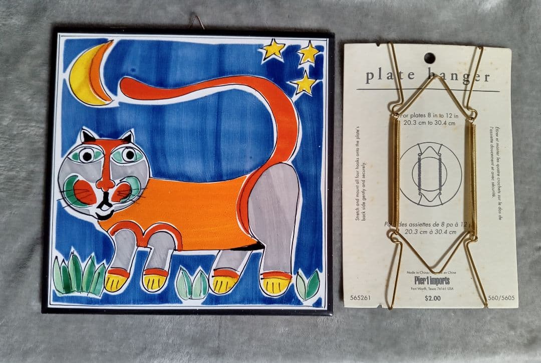 デシモーネ猫タイル ジョバンニ・デ・シモーネ  壁掛