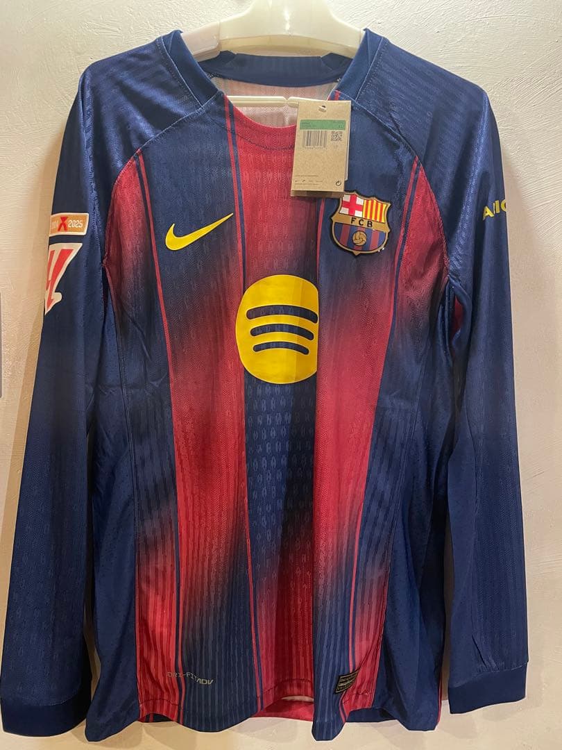 新品タグ付き　ペドリ　バルセロナ　ユニフォーム　長袖