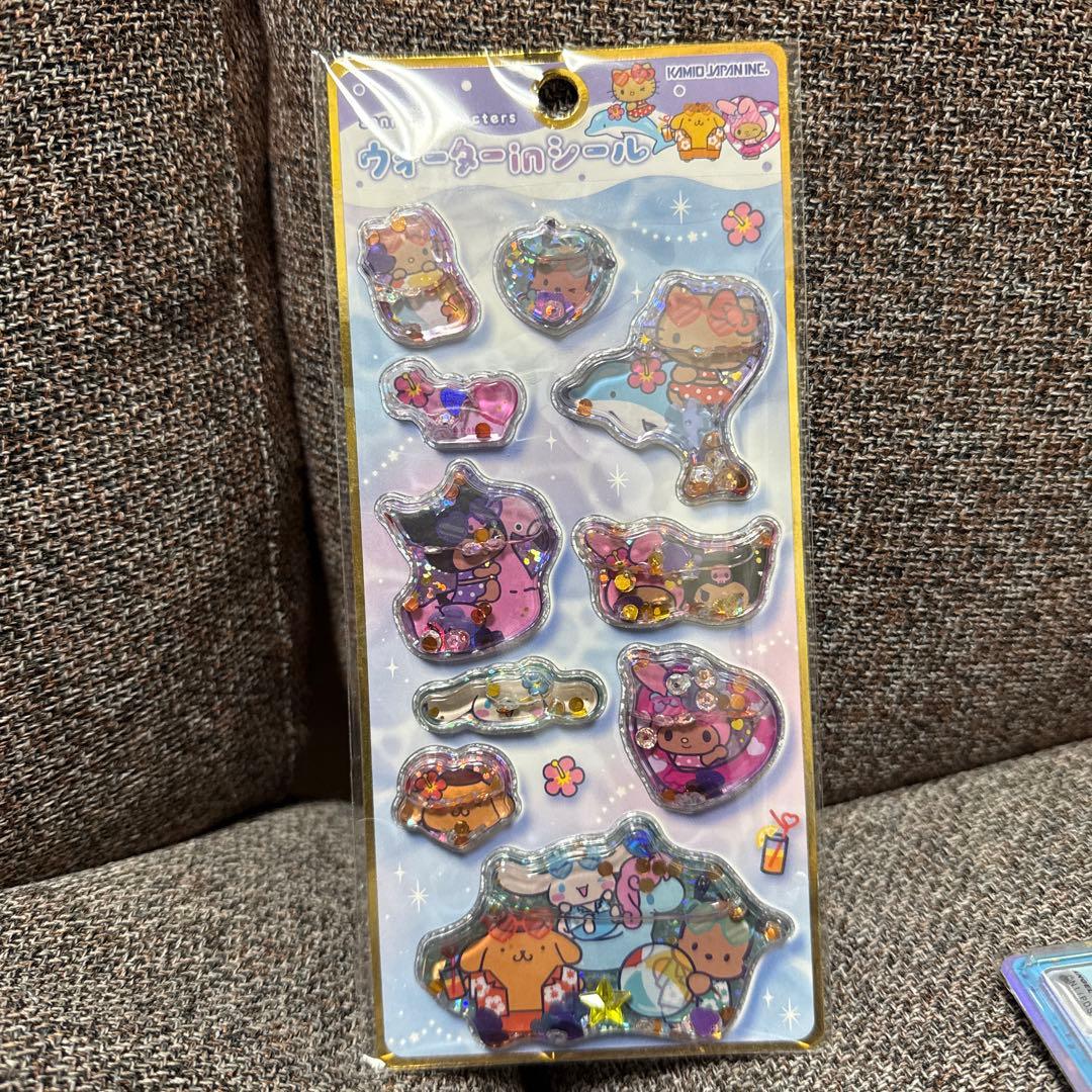 うるちゅる　コットンパフィー　おはじき　タイル　ウォーターシール　大人の図鑑