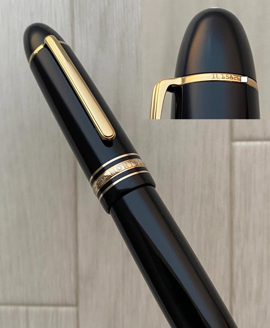 未使用に近い モンブラン 149 18K (BB) 極太字750 万年筆 インク