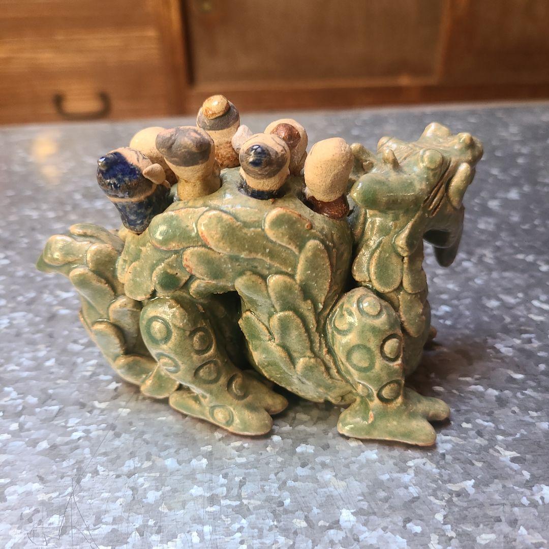 七福神 神様 置物 龍 作家モノ 陶器 縁起物