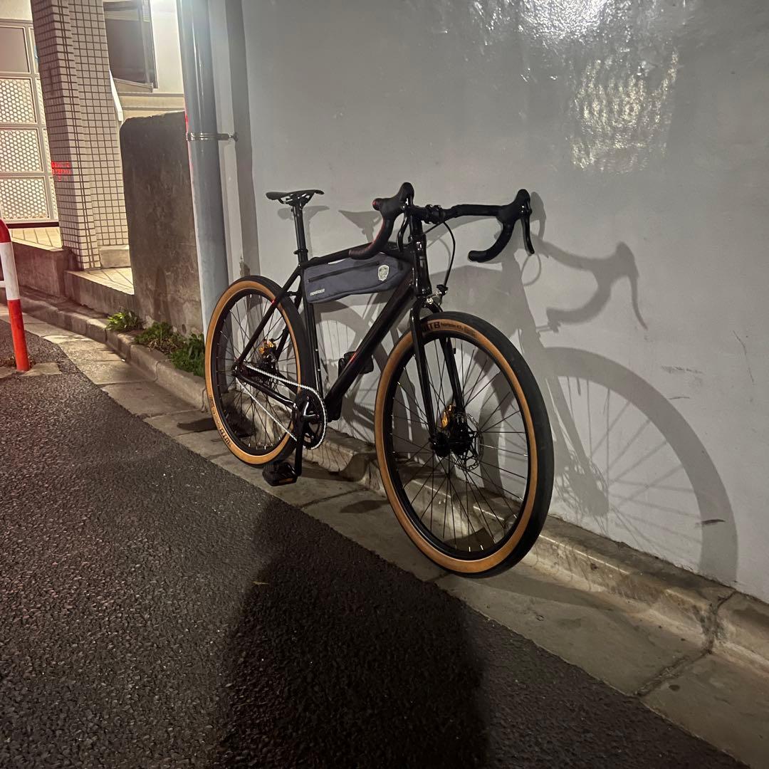 シクロクロスバイク アルミフレーム 黒