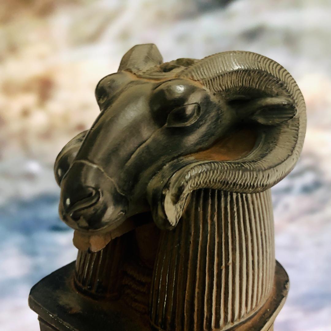 エジプト神の彫像 悪魔崇拝 クトゥルフ 黒魔術 ダークファンタジーオブジェ