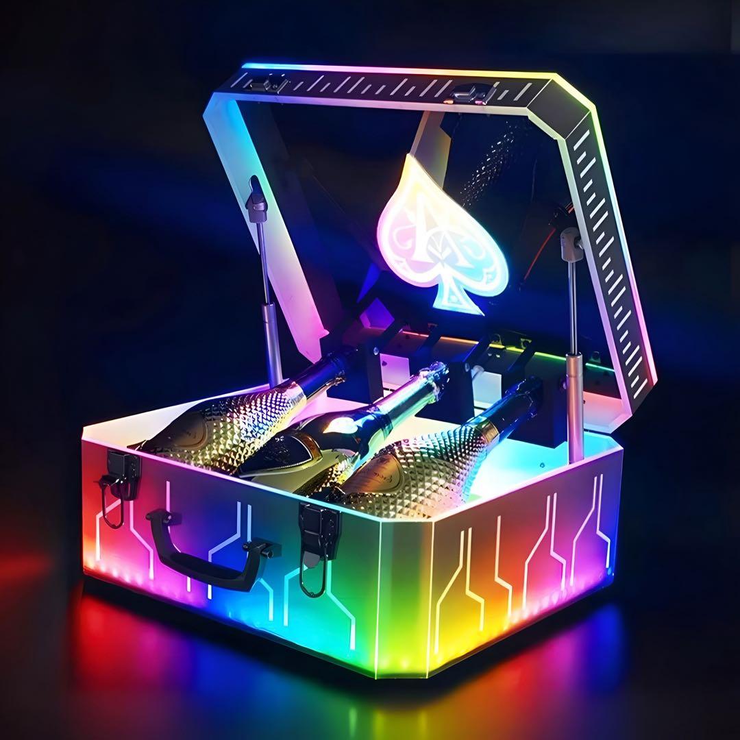 アルマンド ディスプレイ LED アタッシュ ケース ライト シャンパン クラブ