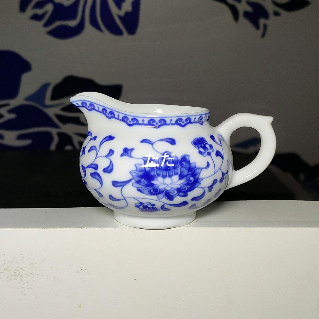 中国茶器 景徳鎮 青花磁茶器セット 新品未使用
