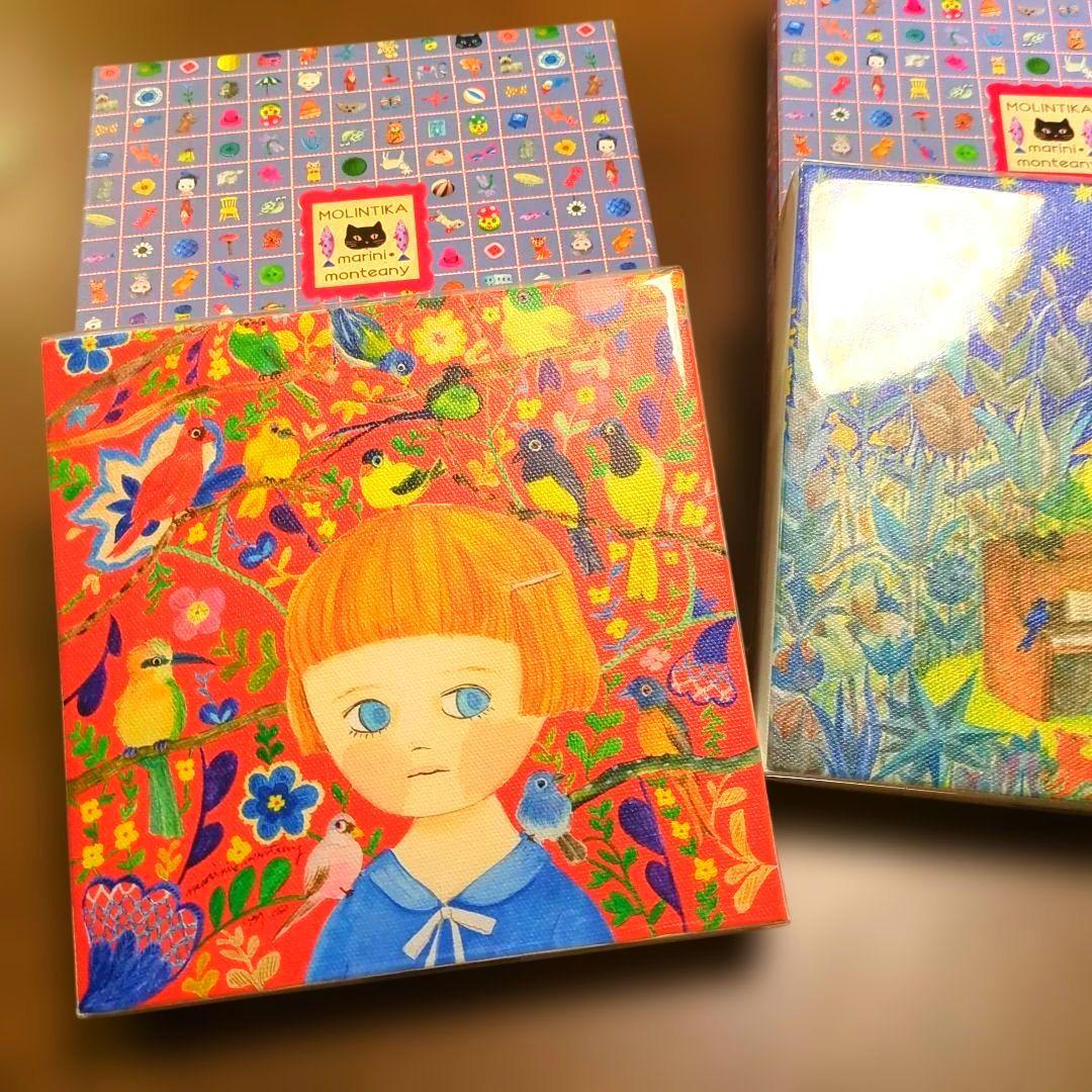 最終値下げ！マリーニモンティーニ　サイン入りキャンパスイラスト3点セット 箱付き