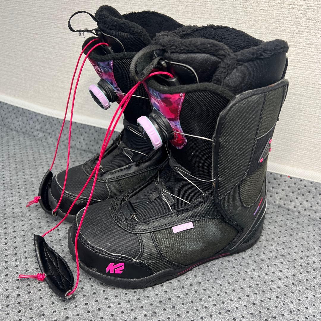 希少サイズ レディース キッズ 22cm K2 MINK BOA スノボ ブーツ