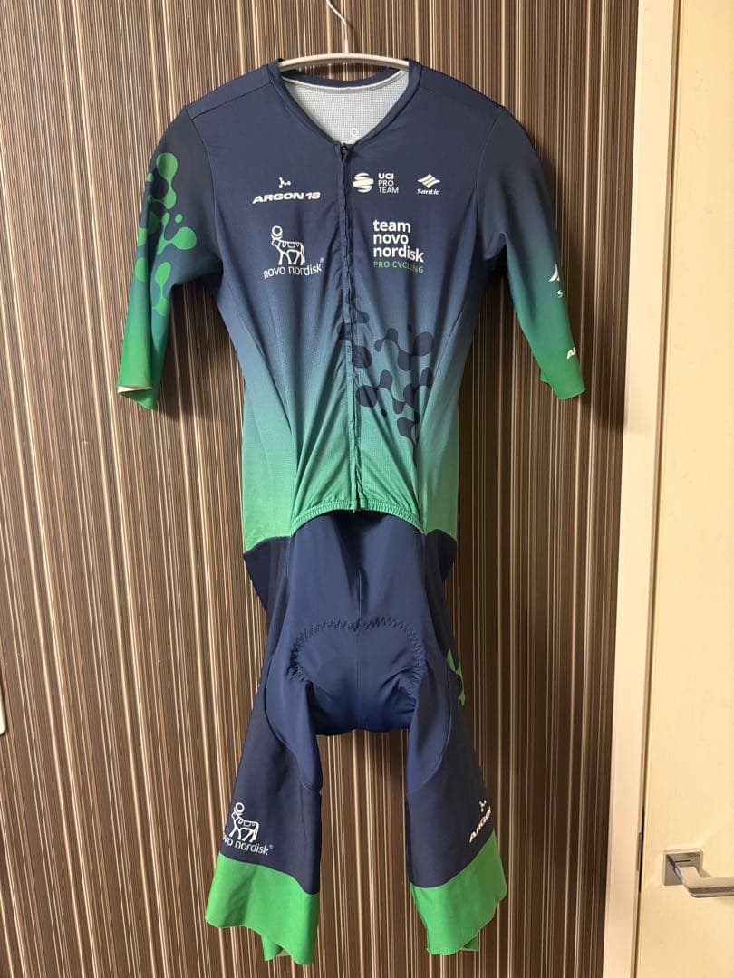 team novo nordisk 選手支給品　サイクルジャージ　ワンピース