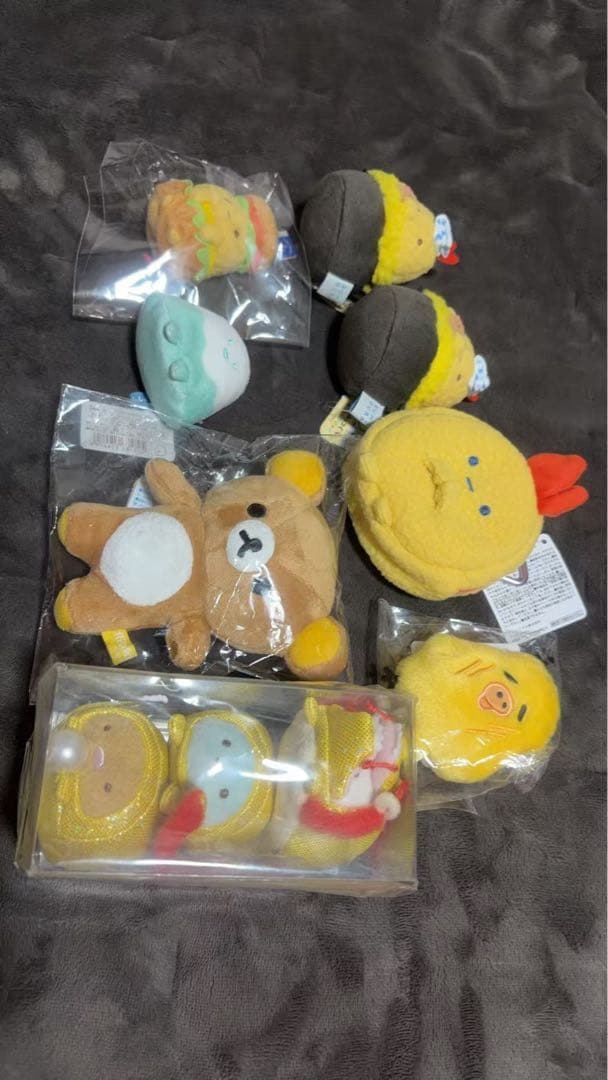 すみっコぐらし　てのりぬいぐるみ　海外限定　金龍　えびふらいのしっぽ　セット