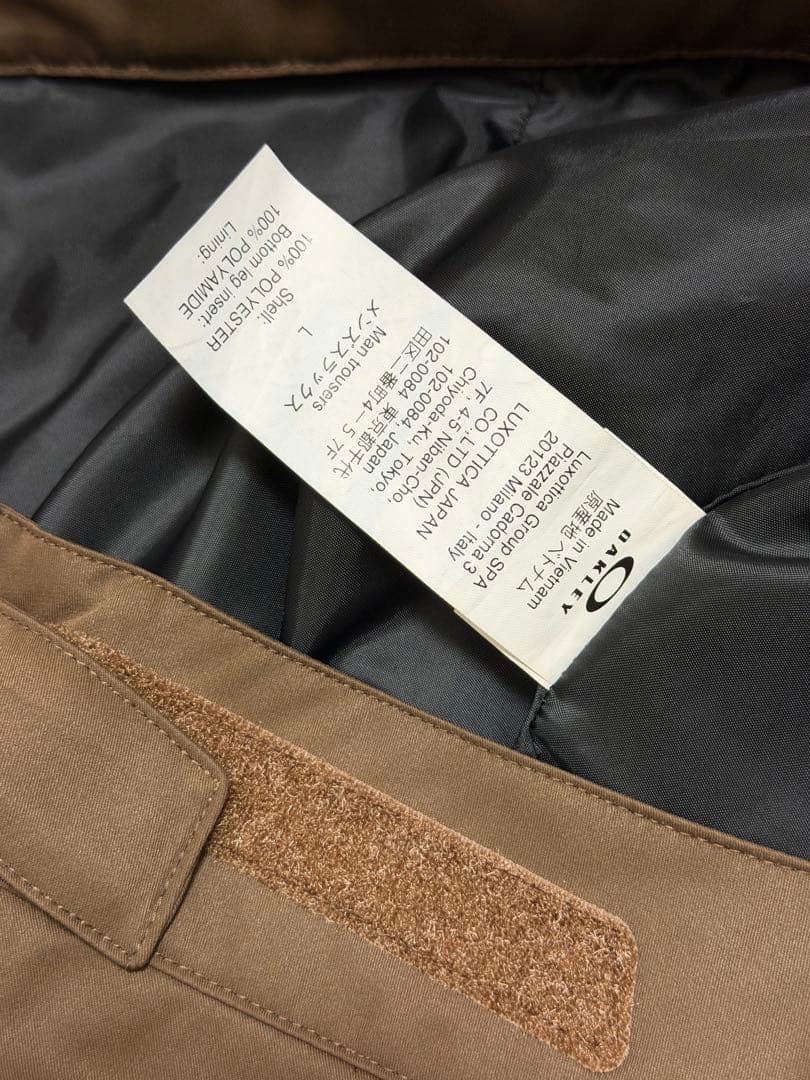 【L】Oakley オークリー スノーボードパンツ ブラウン