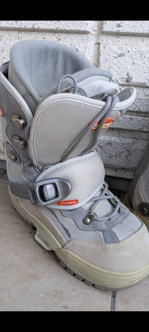 希少kissmarkステップイン•スノーボード158cmブーツ27cm 簡単着脱