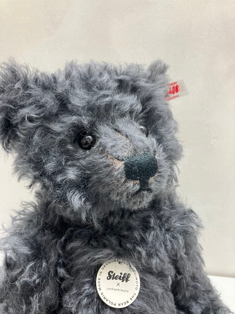 シュタイフ × junhashimotoコラボ テディベア グレー 【4854】