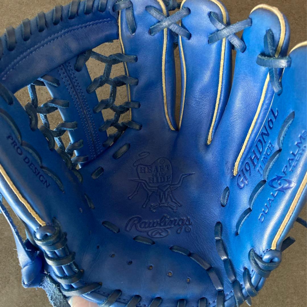 ローリングス HOH 子供用 少年 軟式 内野 野球 グローブ 人気の青系カラー