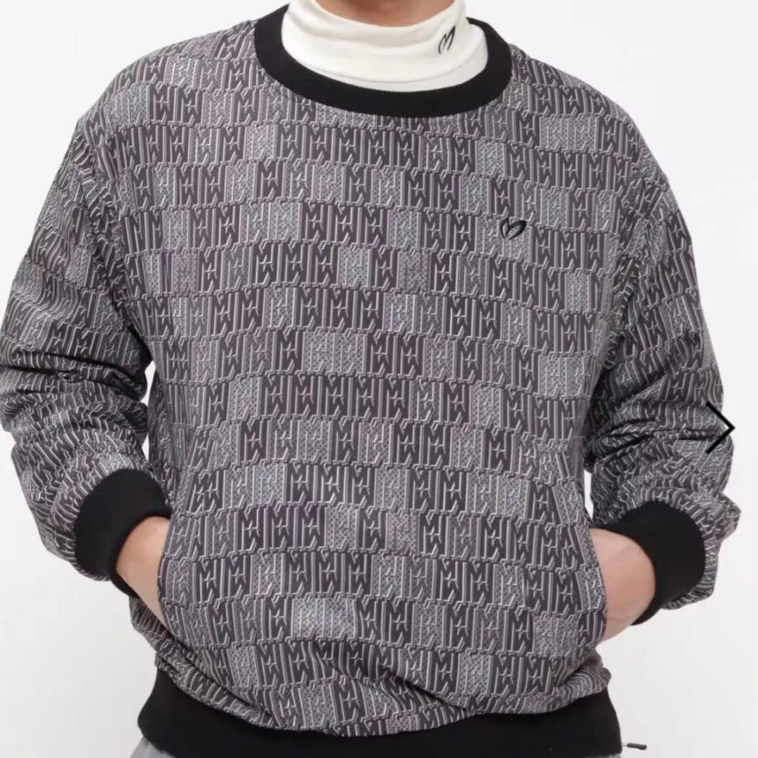 【美品】マスターバニー ブルゾン アウター スニードジャック ロゴ総柄 サイズ4