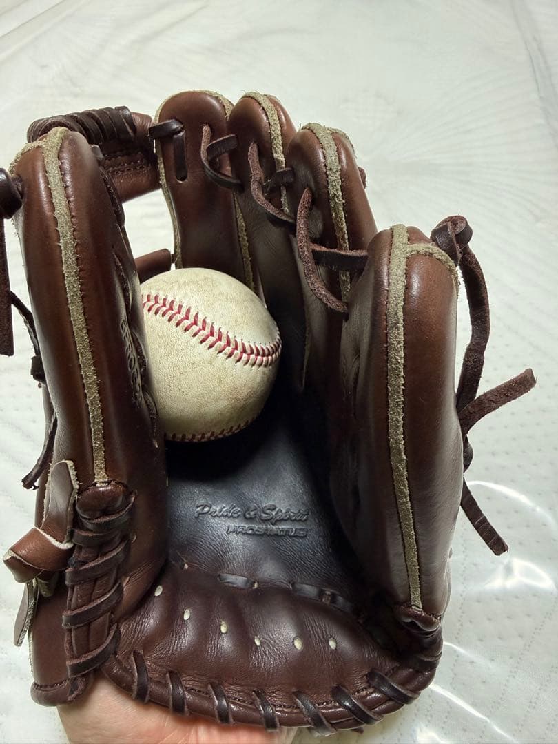 ZETT ブラウン 硬式グローブ　セカンド用