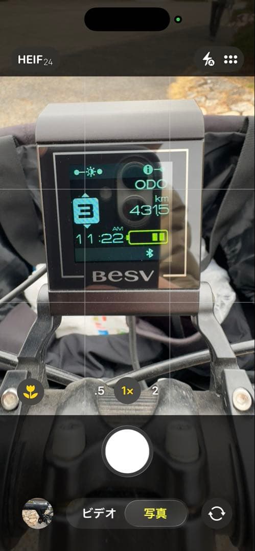 【美品】besv psa1 マットブラック メーター 432km