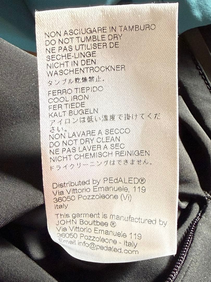 イタリア製　PEdALED サイクルジャケット M 青/黒　ペダレッド