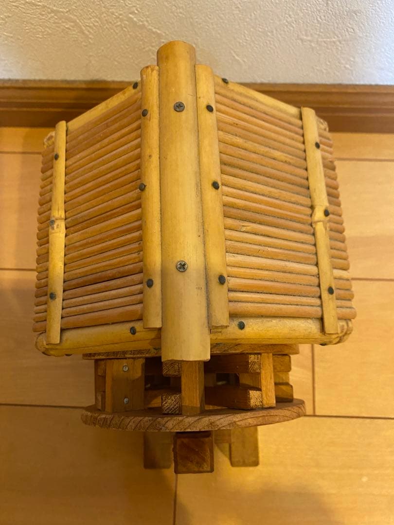 家　水車付き　ミニチュア　置き物