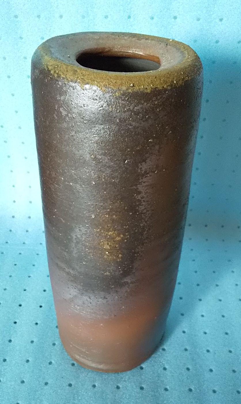 人間国宝 藤原雄 備前焼 花入