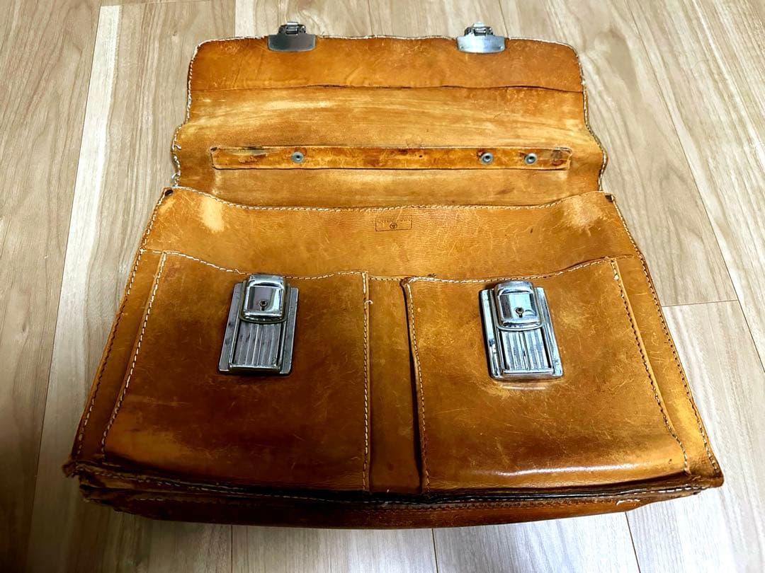 ［ドイツ・OFFERMANN製］皮革カバン　将校カバン代用品