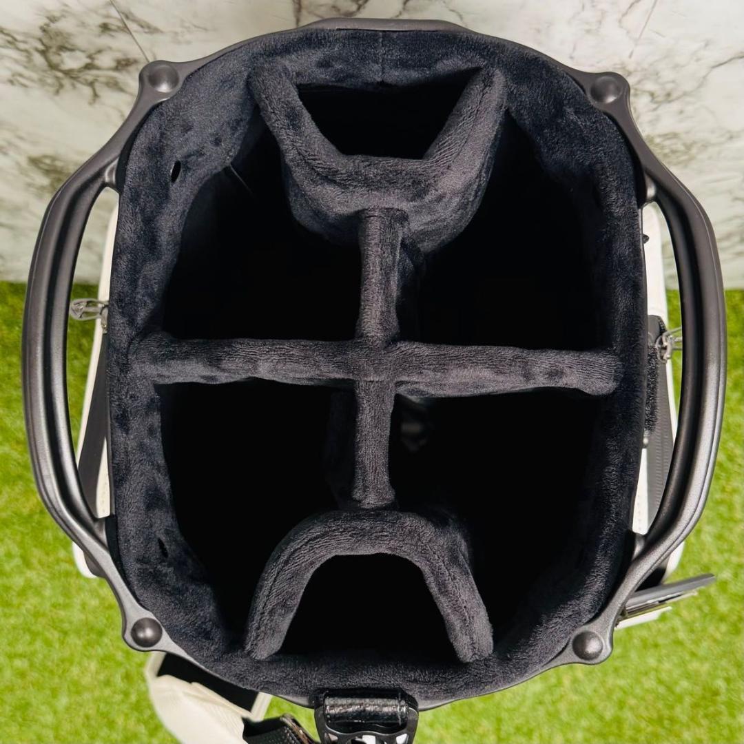 【新品未使用】オムニックス カート式 キャディバッグ ゴルフバッグ ホワイト