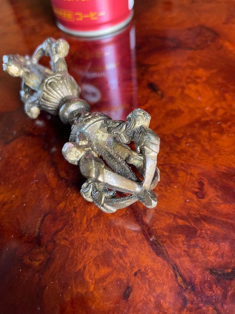 法具？　【m107 結界　金属　チベット仏教宝具 五鈷杵 金剛杵 プルパ　】