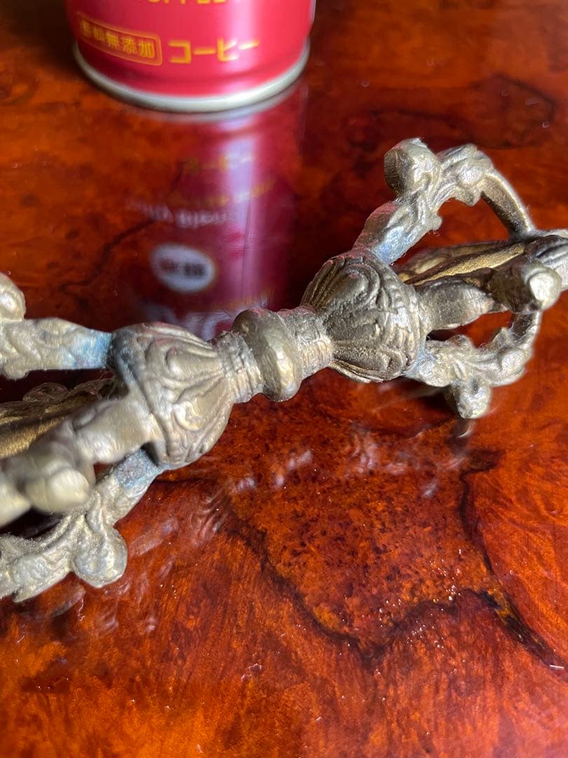 法具？　【m107 結界　金属　チベット仏教宝具 五鈷杵 金剛杵 プルパ　】