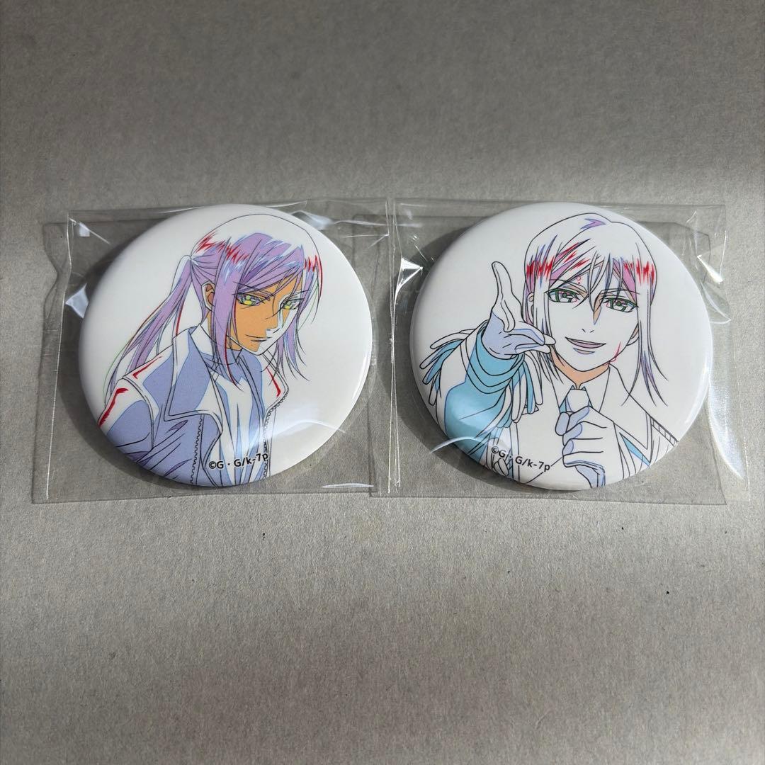 原画　缶バッジ　夜刀神狗朗　クロ　アイドルK K SEVEN STORIES