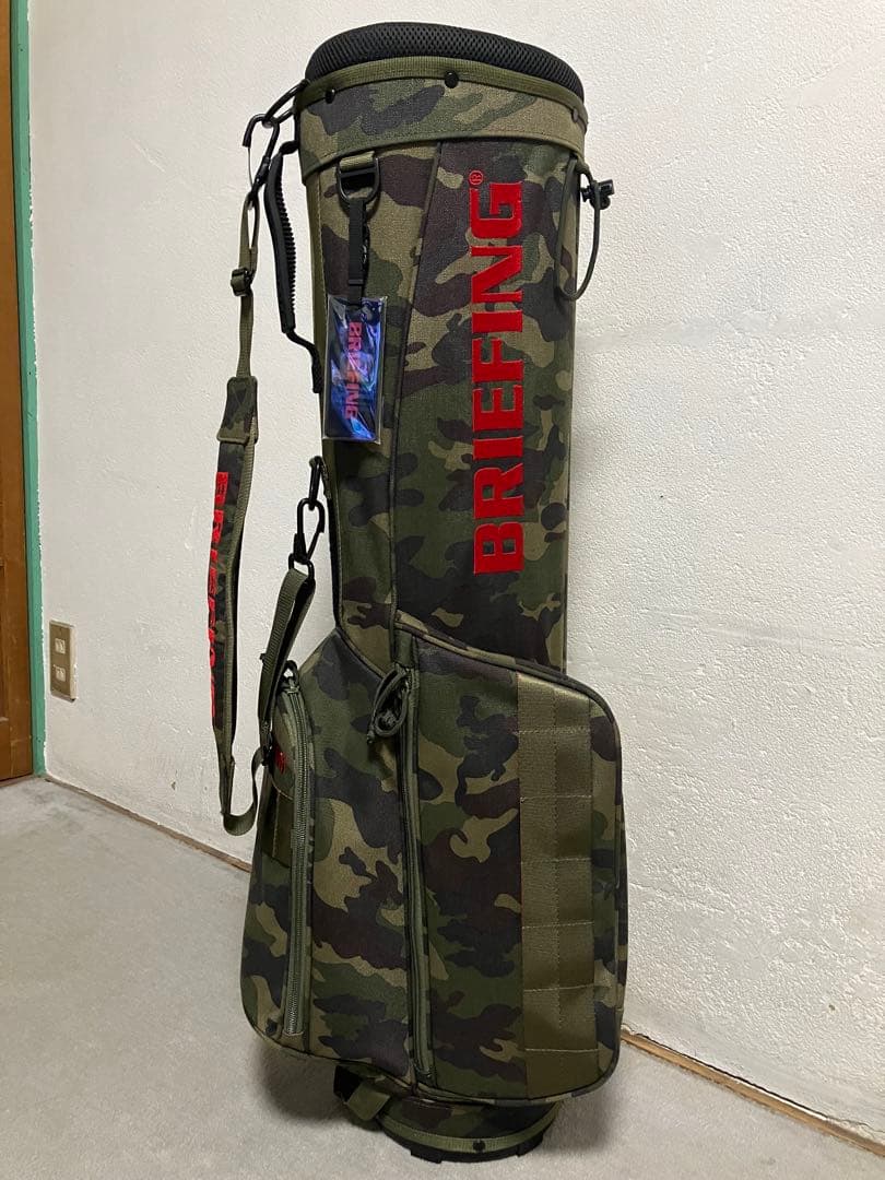 ブリーフィング　BRIEFING キャディバッグ　迷彩　ネームタグ新品