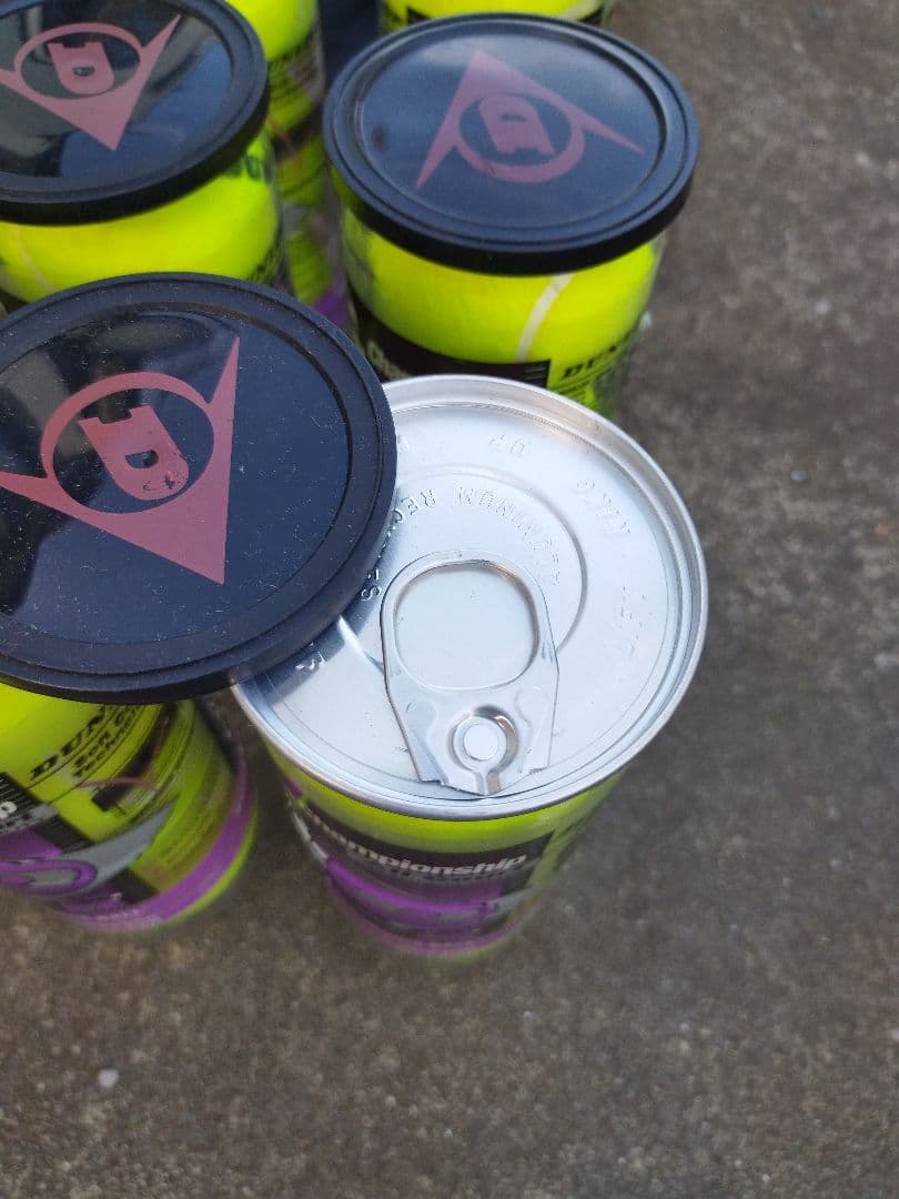 ダンロップ　硬式テニスボール　新品未使用　当時物　現状販売　１缶３個入【３６球】