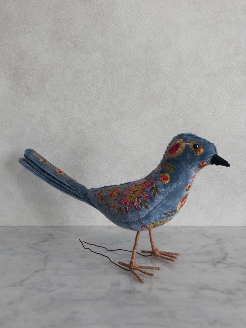 Anke Drechsel・青い鳥・シルクベルベット