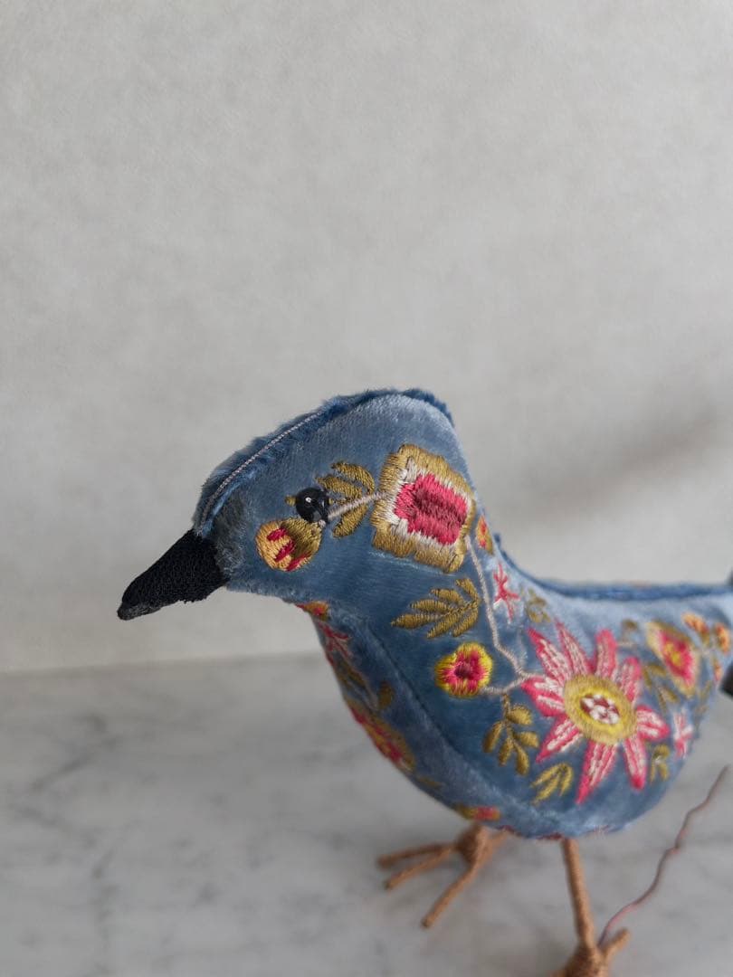 Anke Drechsel・青い鳥・シルクベルベット