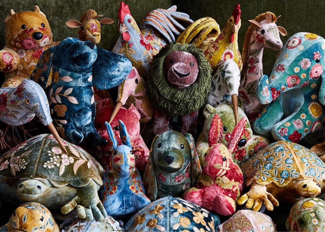 Anke Drechsel・青い鳥・シルクベルベット